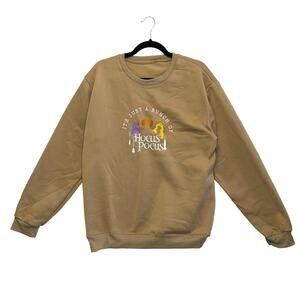 Unbranded Hocus Pocus Fleece Lined Sweatshirt Women's Sz M Halloween Embroidered